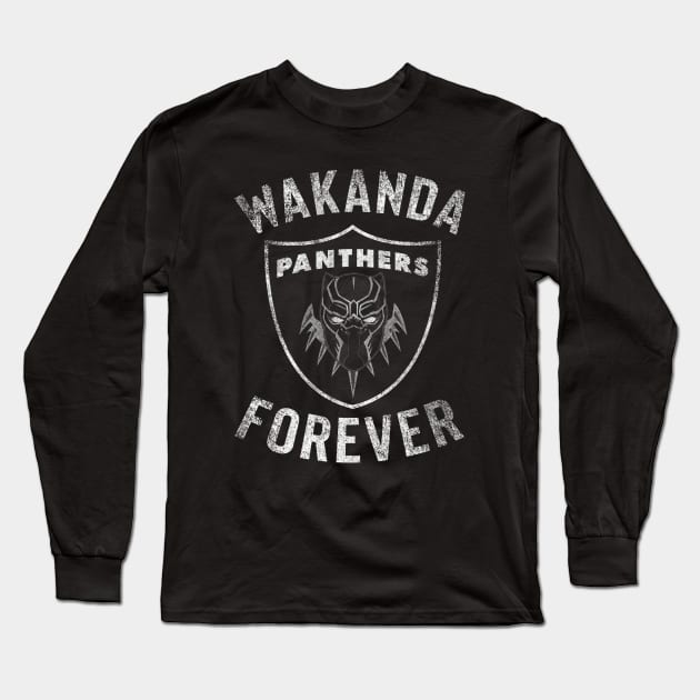 Wakanda Forever Long Sleeve T-Shirt by mikethepacheco